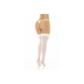 Bas sexy blanc transparent 